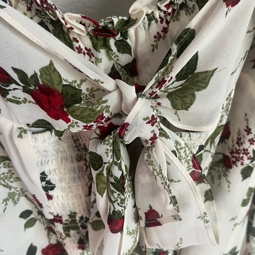 Reformation long sleeve floral top size 6 - Picture 8 of 11